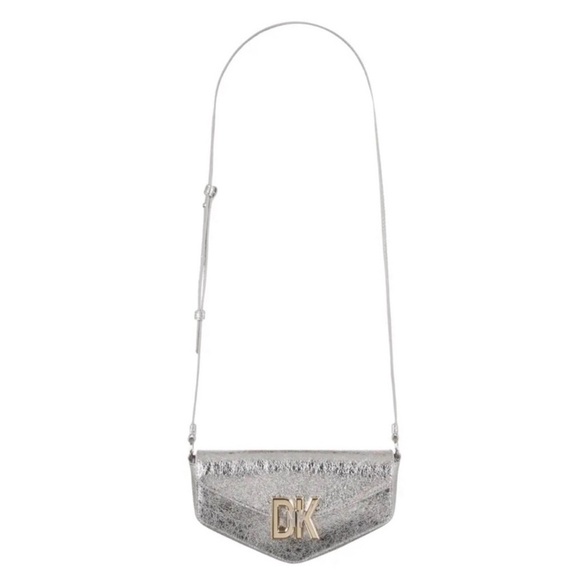 DKNY • Silver Milano Downtown Crossbody Bag - Picture 7 of 12